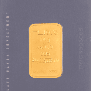 شمش طلا ۲۰ گرم عیار ۹۹۵ زیوتو