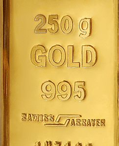 شمش طلا ۲۵۰ گرم عیار ۹۹۵ زیوتو