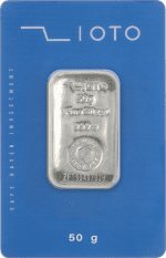 شمش نقره ۵۰ گرم ۹۹۹/۹ زیوتو